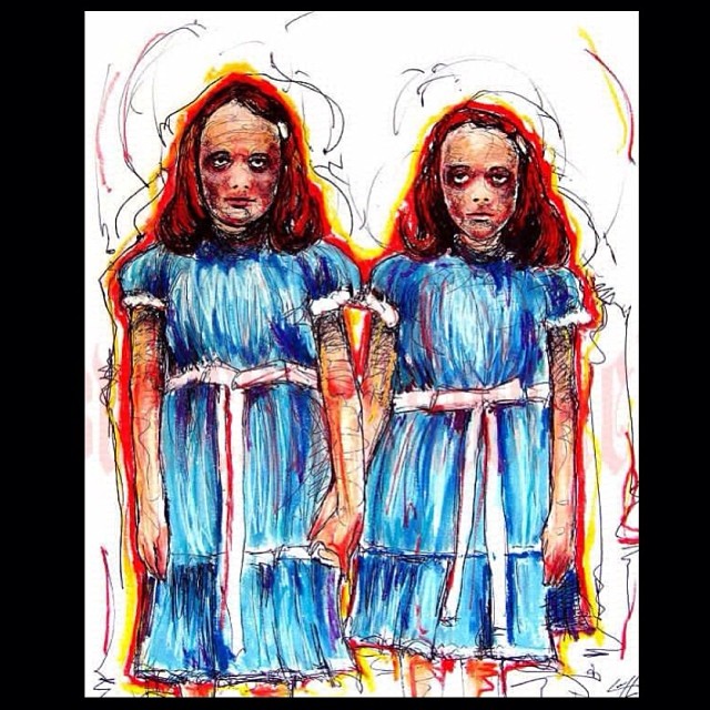 Halloween twins from the shining