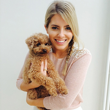 Mollie King and her dog