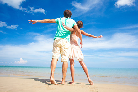 Couple on beach